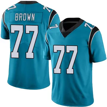 Nike Deonte Brown Men's Limited Carolina Panthers Blue Alternate Vapor Untouchable Jersey