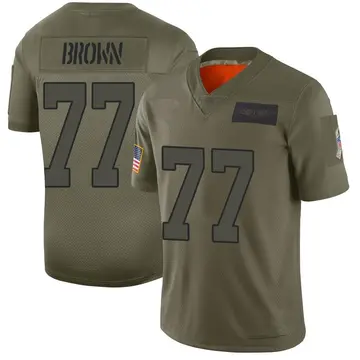 Nike Deonte Brown Youth Limited Carolina Panthers Camo 2019 Salute to Service Jersey