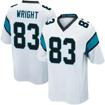 Nike Derek Wright Men's Game Carolina Panthers White Jersey