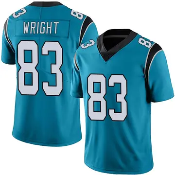 Nike Derek Wright Men's Limited Carolina Panthers Blue Alternate Vapor Untouchable Jersey