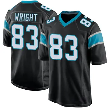 Nike Derek Wright Youth Game Carolina Panthers Black Team Color Jersey