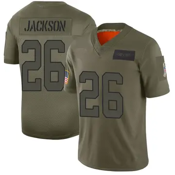 Nike Donte Jackson Men's Limited Carolina Panthers Camo 2019 Salute to Service Jersey