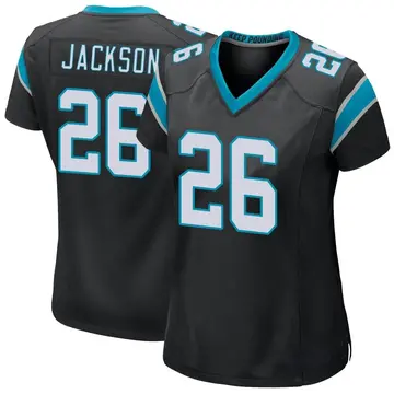 Nike Donte Jackson Women's Game Carolina Panthers Black Team Color Jersey