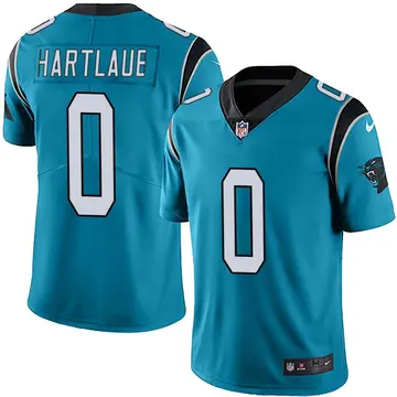 Nike Drew Hartlaub Men's Limited Carolina Panthers Blue Alternate Vapor Untouchable Jersey
