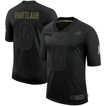 Nike Drew Hartlaub Youth Limited Carolina Panthers Black 2020 Salute To Service Jersey