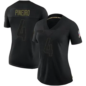 Nike Eddy Pineiro Women's Limited Carolina Panthers Black 2020 Salute To Service Jersey
