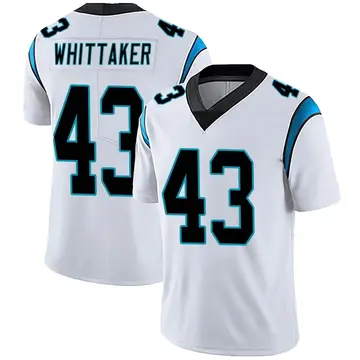 Nike Fozzy Whittaker Men's Limited Carolina Panthers White Vapor Untouchable Jersey