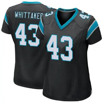 Nike Fozzy Whittaker Women's Game Carolina Panthers Black Team Color Jersey