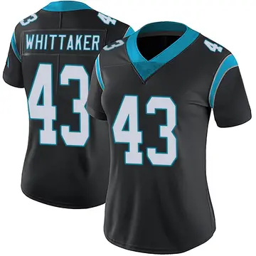 Nike Fozzy Whittaker Women's Limited Carolina Panthers Black Team Color Vapor Untouchable Jersey