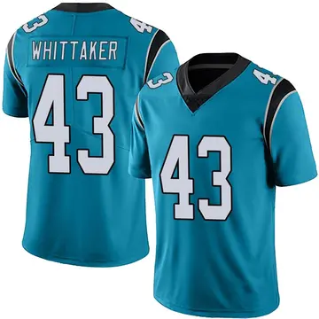 Nike Fozzy Whittaker Youth Limited Carolina Panthers Blue Alternate Vapor Untouchable Jersey