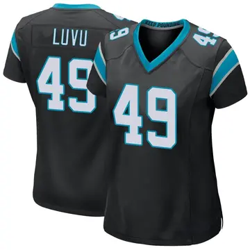 Nike Frankie Luvu Women's Game Carolina Panthers Black Team Color Jersey