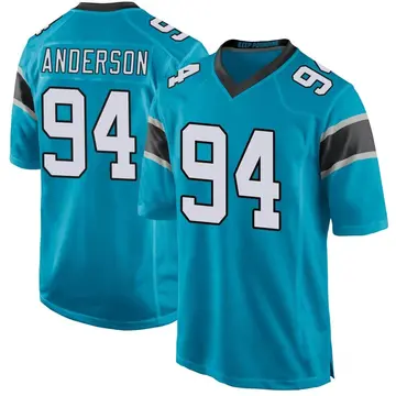 Nike Henry Anderson Men's Game Carolina Panthers Blue Alternate Jersey