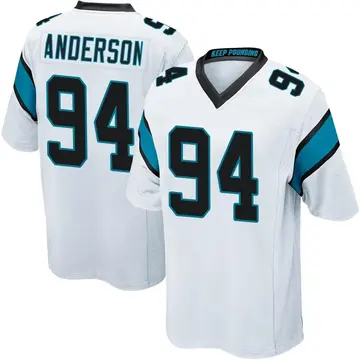 Nike Henry Anderson Men's Game Carolina Panthers White Jersey