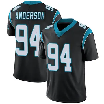 Nike Henry Anderson Men's Limited Carolina Panthers Black Team Color Vapor Untouchable Jersey