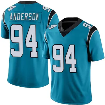 Nike Henry Anderson Men's Limited Carolina Panthers Blue Alternate Vapor Untouchable Jersey