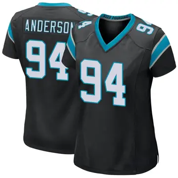 Nike Henry Anderson Women's Game Carolina Panthers Black Team Color Jersey
