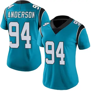 Nike Henry Anderson Women's Limited Carolina Panthers Blue Alternate Vapor Untouchable Jersey