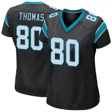 Nike Ian Thomas Women's Game Carolina Panthers Black Team Color Jersey