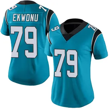 Nike Ikem Ekwonu Women's Limited Carolina Panthers Blue Alternate Vapor Untouchable Jersey