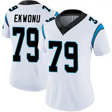 Nike Ikem Ekwonu Women's Limited Carolina Panthers White Vapor Untouchable Jersey
