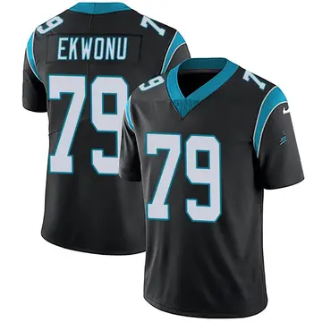 Nike Ikem Ekwonu Youth Limited Carolina Panthers Black Team Color Vapor Untouchable Jersey
