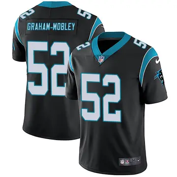 Nike Isaiah Graham-Mobley Men's Limited Carolina Panthers Black Team Color Vapor Untouchable Jersey