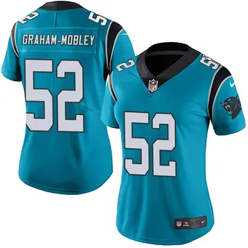 Nike Isaiah Graham-Mobley Women's Limited Carolina Panthers Blue Alternate Vapor Untouchable Jersey