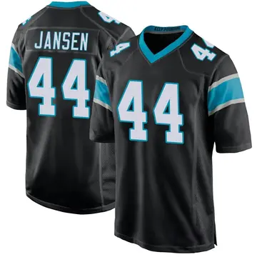 Nike JJ Jansen Men's Game Carolina Panthers Black Team Color Jersey