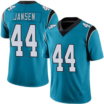 Nike JJ Jansen Men's Limited Carolina Panthers Blue Alternate Vapor Untouchable Jersey