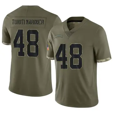 Nike Jacob Tuioti-Mariner Youth Limited Carolina Panthers Olive 2022 Salute To Service Jersey
