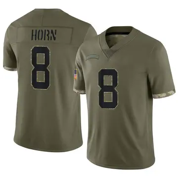 Nike Jaycee Horn Youth Limited Carolina Panthers Olive 2022 Salute To Service Jersey