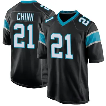 Nike Jeremy Chinn Men's Game Carolina Panthers Black Team Color Jersey
