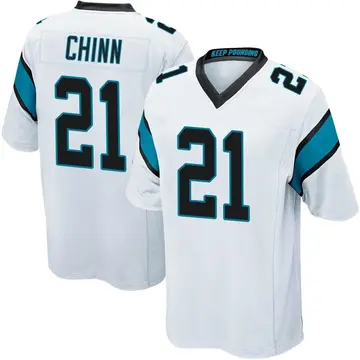 Nike Jeremy Chinn Men's Game Carolina Panthers White Jersey