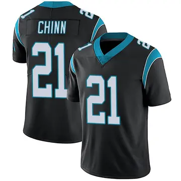 Nike Jeremy Chinn Men's Limited Carolina Panthers Black Team Color Vapor Untouchable Jersey