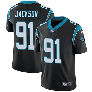 Nike Joe Jackson Men's Limited Carolina Panthers Black Team Color Vapor Untouchable Jersey