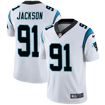 Nike Joe Jackson Men's Limited Carolina Panthers White Vapor Untouchable Jersey
