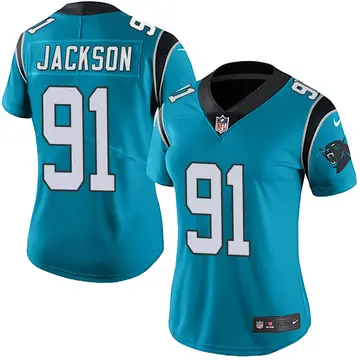 Nike Joe Jackson Women's Limited Carolina Panthers Blue Alternate Vapor Untouchable Jersey
