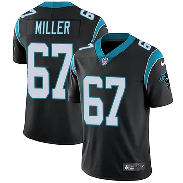 Nike John Miller Men's Limited Carolina Panthers Black Team Color Vapor Untouchable Jersey