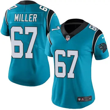 Nike John Miller Women's Limited Carolina Panthers Blue Alternate Vapor Untouchable Jersey