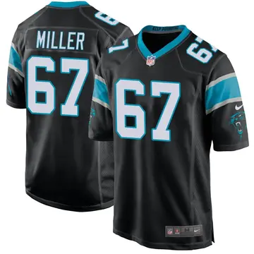 Nike John Miller Youth Game Carolina Panthers Black Team Color Jersey