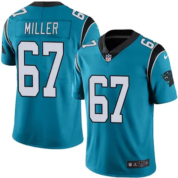 Nike John Miller Youth Limited Carolina Panthers Blue Alternate Vapor Untouchable Jersey