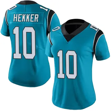Nike Johnny Hekker Women's Limited Carolina Panthers Blue Alternate Vapor Untouchable Jersey