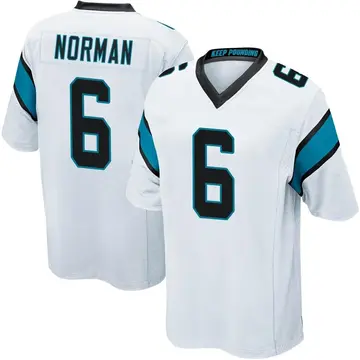 Nike Josh Norman Men's Game Carolina Panthers White Jersey