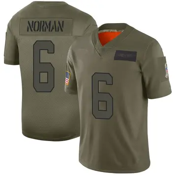 Nike Josh Norman Men's Limited Carolina Panthers Camo 2019 Salute to Service Jersey