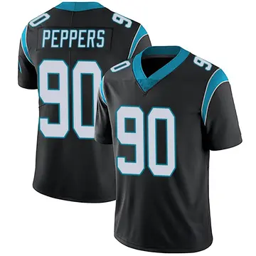 Nike Julius Peppers Men's Limited Carolina Panthers Black Team Color Vapor Untouchable Jersey