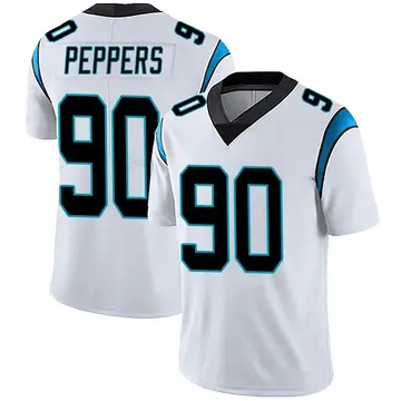 Nike Julius Peppers Men's Limited Carolina Panthers White Vapor Untouchable Jersey