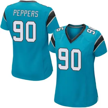 Nike Julius Peppers Women's Game Carolina Panthers Blue Alternate Jersey