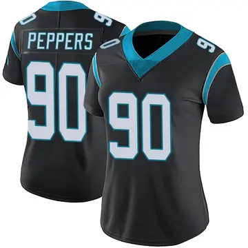 Nike Julius Peppers Women's Limited Carolina Panthers Black Team Color Vapor Untouchable Jersey