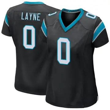 Nike Justin Layne Women's Game Carolina Panthers Black Team Color Jersey