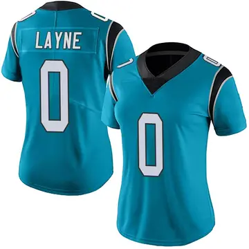 Nike Justin Layne Women's Limited Carolina Panthers Blue Alternate Vapor Untouchable Jersey